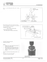 Предварительный просмотр 185 страницы Honda V 45 SABRE-VF750S 1982 Shop Manual