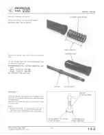 Предварительный просмотр 204 страницы Honda V 45 SABRE-VF750S 1982 Shop Manual
