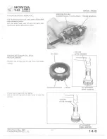 Предварительный просмотр 208 страницы Honda V 45 SABRE-VF750S 1982 Shop Manual