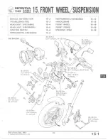 Предварительный просмотр 219 страницы Honda V 45 SABRE-VF750S 1982 Shop Manual