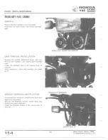 Предварительный просмотр 222 страницы Honda V 45 SABRE-VF750S 1982 Shop Manual