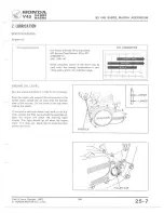 Предварительный просмотр 351 страницы Honda V 45 SABRE-VF750S 1982 Shop Manual