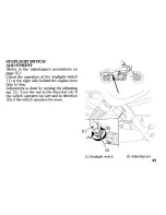 Preview for 95 page of Honda V-TWIN CUSTOM Owner'S Manual