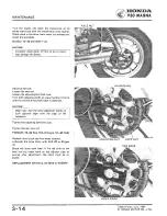 Предварительный просмотр 44 страницы Honda V30 Magna Manual