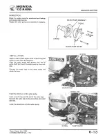 Предварительный просмотр 99 страницы Honda V30 Magna Manual