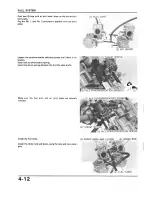 Предварительный просмотр 78 страницы Honda VF1000F 1985 Shop Manual