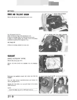 Предварительный просмотр 280 страницы Honda VF1000F 1985 Shop Manual