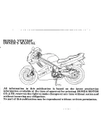 Предварительный просмотр 5 страницы Honda VFR750F 1993 Owner'S Manual