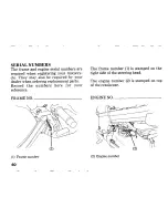 Предварительный просмотр 68 страницы Honda VFR750F 1993 Owner'S Manual