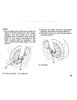 Предварительный просмотр 87 страницы Honda VFR750F 1993 Owner'S Manual