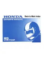 Preview for 1 page of Honda VFR750F 1995 Owner'S Manual