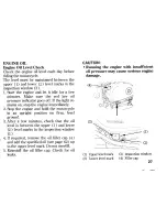 Предварительный просмотр 35 страницы Honda VT250C V-Twin Custom Owner'S Manual