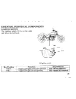 Предварительный просмотр 39 страницы Honda VT250C V-Twin Custom Owner'S Manual