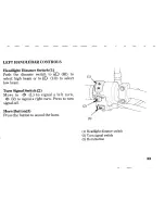 Предварительный просмотр 41 страницы Honda VT250C V-Twin Custom Owner'S Manual