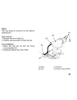 Предварительный просмотр 47 страницы Honda VT250C V-Twin Custom Owner'S Manual