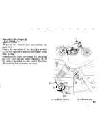 Предварительный просмотр 99 страницы Honda VT250C V-Twin Custom Owner'S Manual