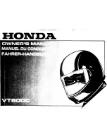 Предварительный просмотр 1 страницы Honda VT600C Shadow VLX Owner'S Manual