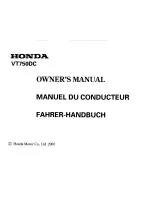 Предварительный просмотр 3 страницы Honda VT750DC Owner'S Manual