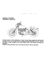 Предварительный просмотр 5 страницы Honda VT750DC Owner'S Manual