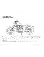 Предварительный просмотр 5 страницы Honda VT750S Owner'S Manual