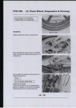 Preview for 215 page of Honda VTR250 Workshop Manual