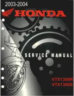 Предварительный просмотр 1 страницы Honda VTX1300R Service Manual