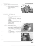 Предварительный просмотр 142 страницы Honda VTX1300R Service Manual