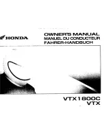 Honda VTX1800C Owner'S Manual предпросмотр