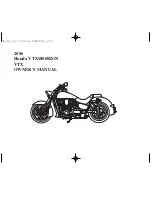 Предварительный просмотр 2 страницы Honda VTX1800N Owner'S Manual