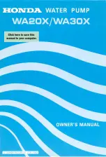 Honda WA20X Owner'S Manual preview