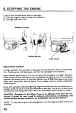 Preview for 13 page of Honda WA20X Owner'S Manual