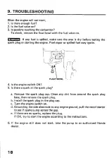 Preview for 21 page of Honda WA20X Owner'S Manual