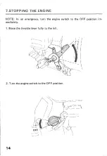 Предварительный просмотр 15 страницы Honda WB 15 Owner'S Manual