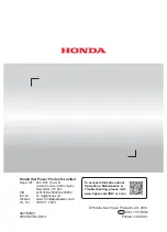 Preview for 35 page of Honda WB 30 Owner'S Manual