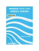 Honda WB3OX Owner'S Manual предпросмотр