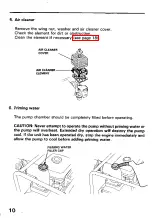 Предварительный просмотр 12 страницы Honda WD20X Owner'S Manual