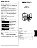 Preview for 65 page of Honda WMP20X1E Owner'S Manual