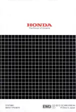 Preview for 64 page of Honda WN20 Owner'S Manual