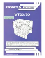 Honda WT20 Owner'S Manual preview