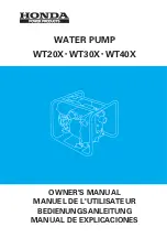 Предварительный просмотр 1 страницы Honda WT20X Owner'S Manual