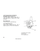 Предварительный просмотр 52 страницы Honda WW125/S Owner'S Manual