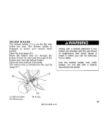 Предварительный просмотр 67 страницы Honda WW125/S Owner'S Manual