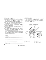 Предварительный просмотр 90 страницы Honda WW125/S Owner'S Manual