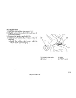 Предварительный просмотр 123 страницы Honda WW125/S Owner'S Manual