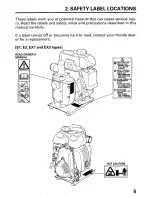 Предварительный просмотр 7 страницы Honda WX15 Owner'S Manual