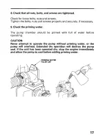 Предварительный просмотр 19 страницы Honda WX15 Owner'S Manual