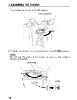 Предварительный просмотр 20 страницы Honda WX15 Owner'S Manual