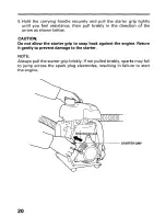 Предварительный просмотр 22 страницы Honda WX15 Owner'S Manual