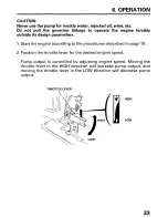 Предварительный просмотр 25 страницы Honda WX15 Owner'S Manual