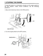 Предварительный просмотр 26 страницы Honda WX15 Owner'S Manual